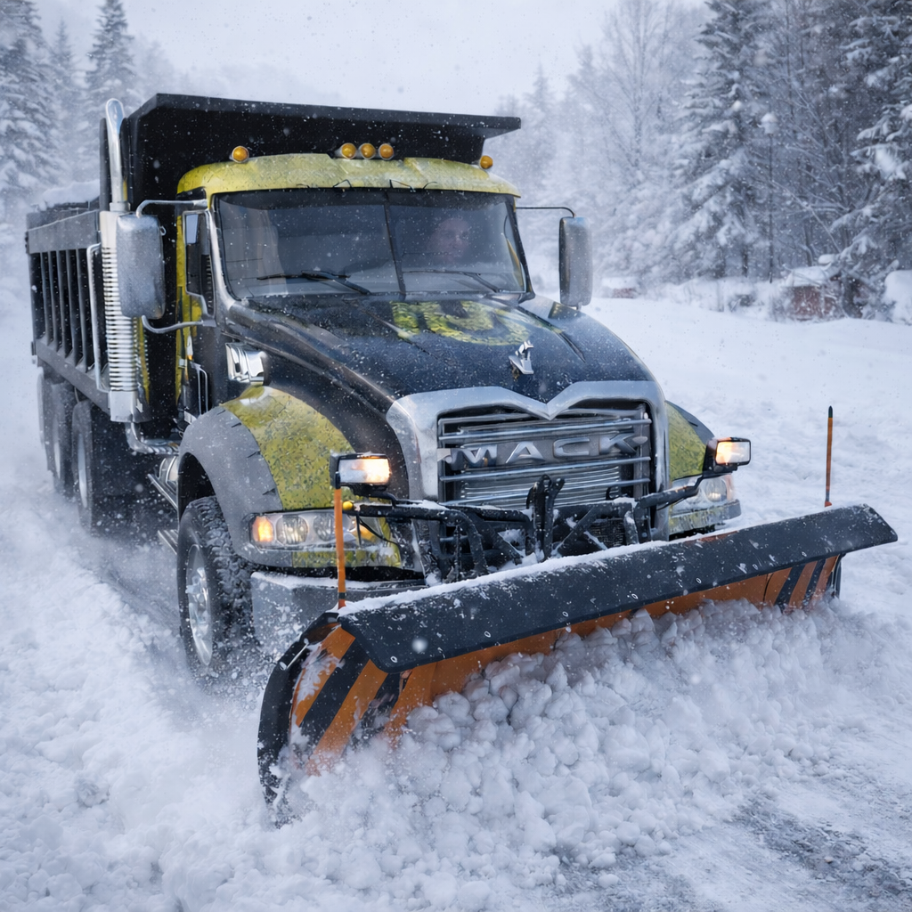 Snow plowing services